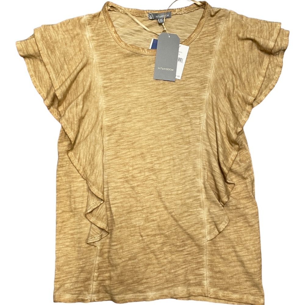 Wit & Wisdom STUNNING Yellow Top